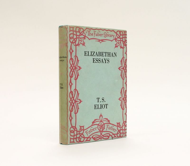 Elizabethan essays t. s. eliot