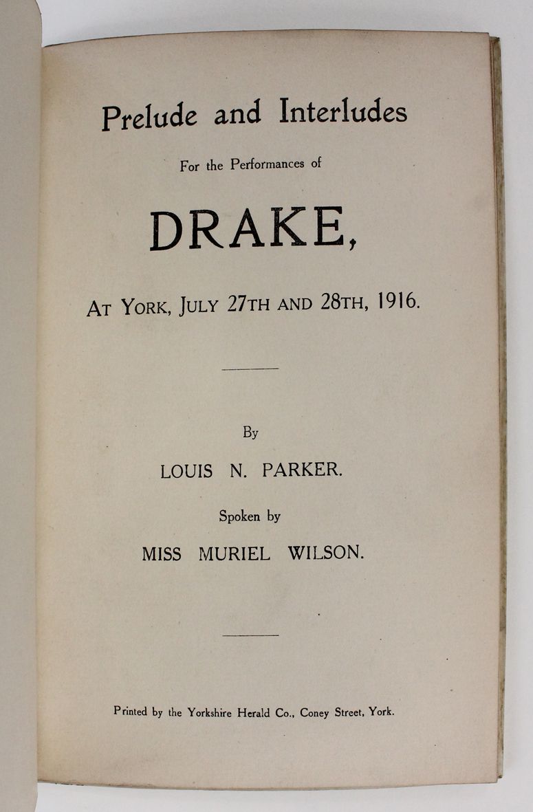 PRELUDE AND INTERLUDES FOR THE PERFORMANCES OF DRAKE, -  image 2