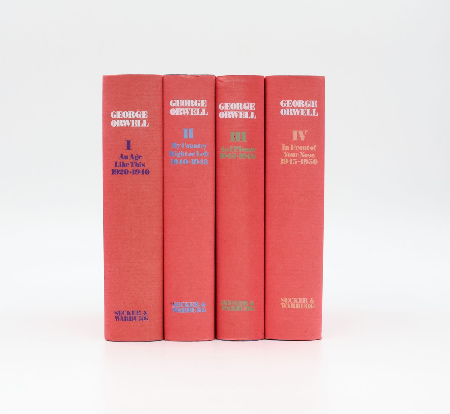 THE COLLECTED ESSAYS, JOURNALISM AND LETTERS OF GEORGE ORWELL. -  image 2