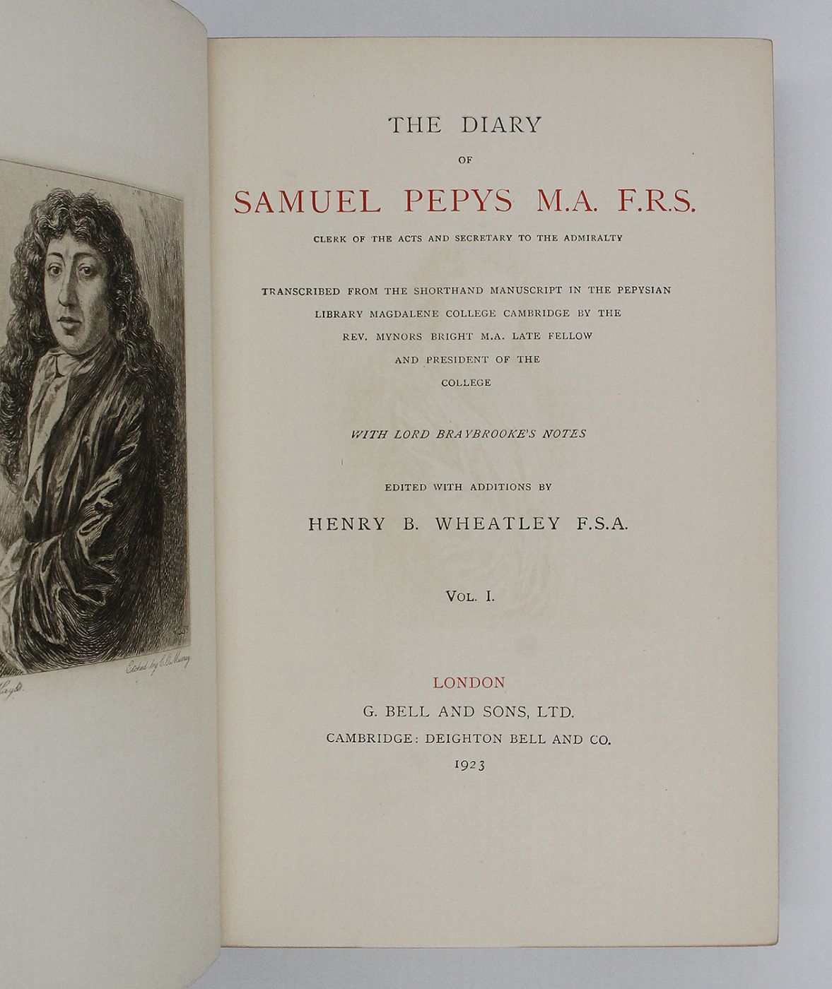 THE DIARY OF SAMUEL PEPYS M.A. F.R.S: -  image 3