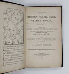A DICTIONARY OF MODERN SLANG, CANT, AND VULGAR WORDS.