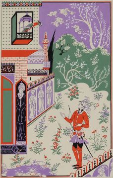 AT A WINDOW OF THE PALACE THERE WAS A CAGE CONTAINING AN EVIL LOOKING BIRD; THE ADVENTURES OF HATIM TAI.