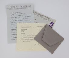 AUBADE [with] A TYPED SIGNED LETTER FROM PHILIP LARKIN TO BRYNMOR JONES (1984)