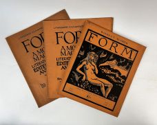 FORM: A MONTHLY MAGAZINE containing Poetry, Sketches, Essays of Literary & Critical Interest together with Original Prints and Woodcuts, Lithographs, Calligraphic Decorations and Initial Letters.