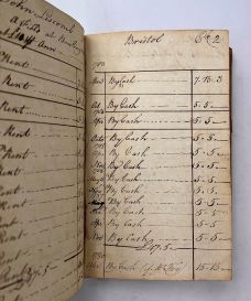 LATE EIGHTEENTH-CENTURY MANUSCRIPT MEMORANDA AND ACCOUNTS BOOK BY A BRISTOL GENTLEMAN