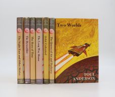THE WORLDS OF POUL ADERSON: THE NIGHT FACE AND OTHER STORIES; THE BYWORLDER; THE HORN OF TINE; THE LONG WAY HOME; ORBIT UNLIMITED; THE QUEEN OF AIR AND DARKESS; TWO WORLDS.