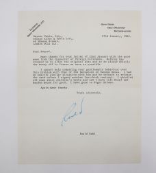 TYPED LETTER SIGNED FROM ROALD DAHL TO HIS PUBLISHER RAYNER UNWIN.