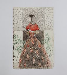 WOMAN IN A RED CAPE