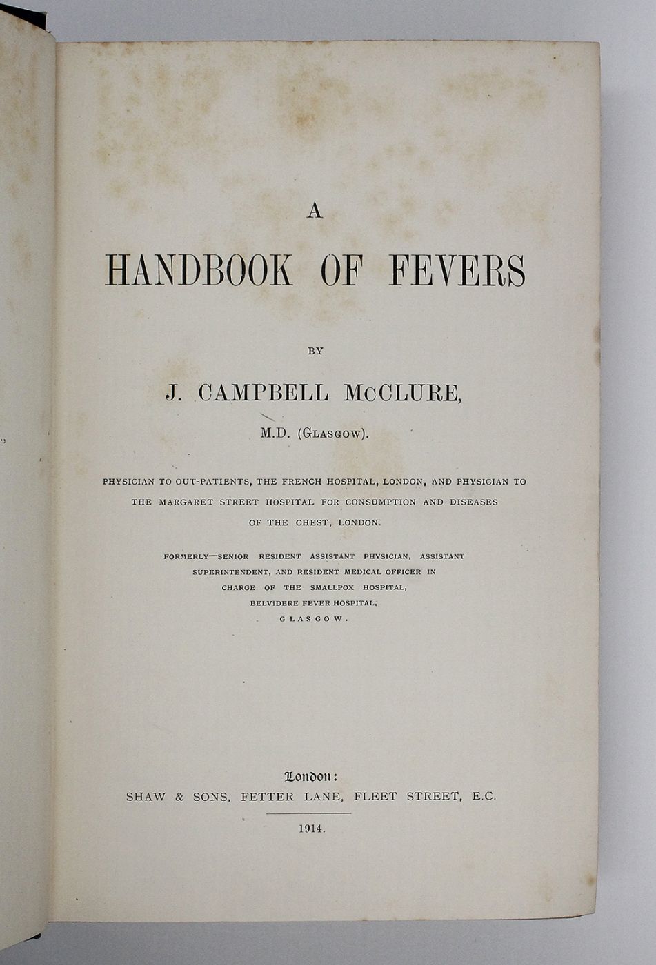 A HAND BOOK OF FEVERS -  image 3