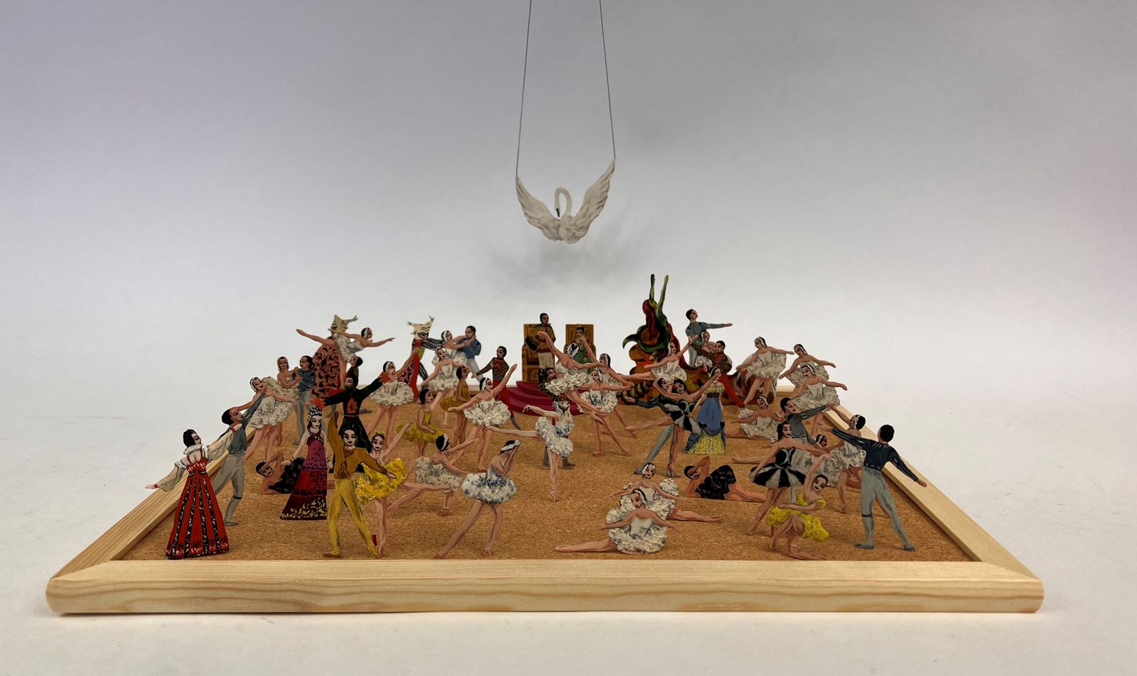 A REMARKABLE HANDMADE DIORAMA DEPICITNG THE RUSSIAN BALLET SWAN LAKE -  image 2