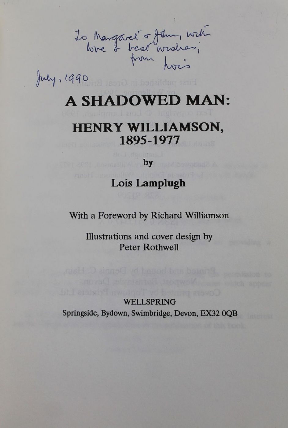 A SHADOWED MAN: HENRY WILLIAMSON, 1895-1977 -  image 2