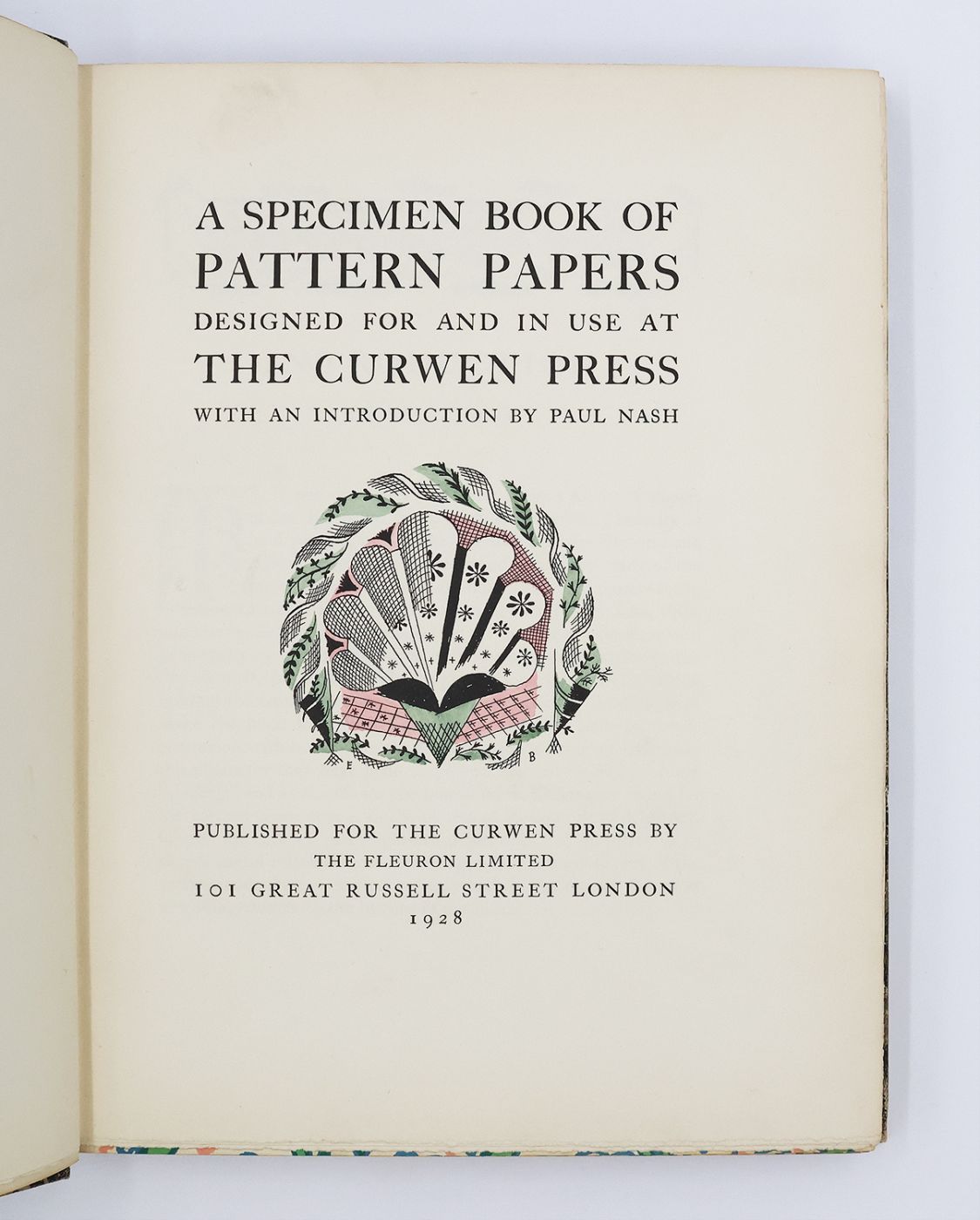 A SPECIMEN PAPER BOOK OF PATTERN PAPERS DESIGNED FOR AND IN USE AT THE CURWEN PRESS -  image 5