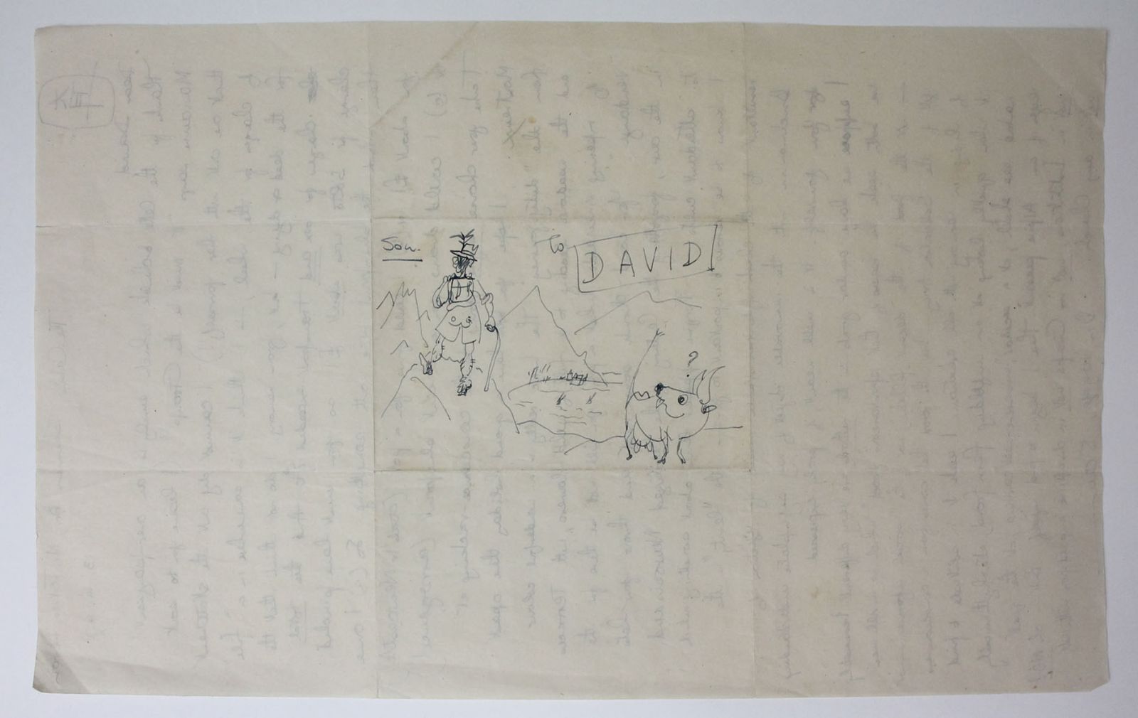 AN ARCHIVE OF AUTOGRAPH, TYPED AND ILLUSTRATED LETTERS BETWEEN DAVID LEACH AND SAM HAILE -  image 3