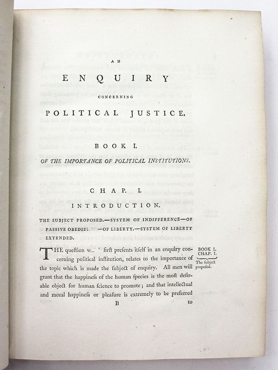 AN ENQUIRY CONCERNING POLITICAL JUSTICE, AND ITS INFLUENCE ON GENERAL VIRTUE AND HAPPINESS -  image 5