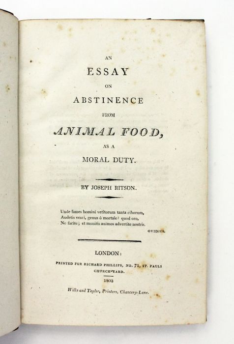 AN ESSAY ON ABSITINENCE FROM ANIMAL FOOD, AS A MORAL DUTY. -  image 3