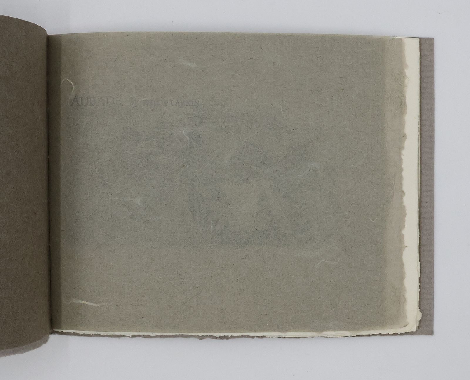 AUBADE [with] A TYPED SIGNED LETTER FROM PHILIP LARKIN TO BRYNMOR JONES (1984) -  image 4