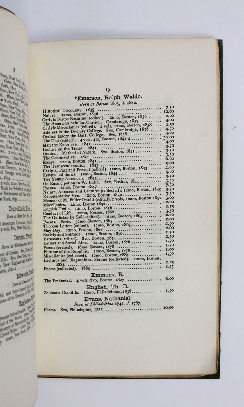 CATALOGUE OF FIRST EDITIONS OF AMERICAN AUTHORS. -  image 3