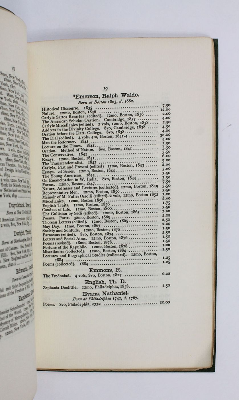 CATALOGUE OF FIRST EDITIONS OF AMERICAN AUTHORS. -  image 3