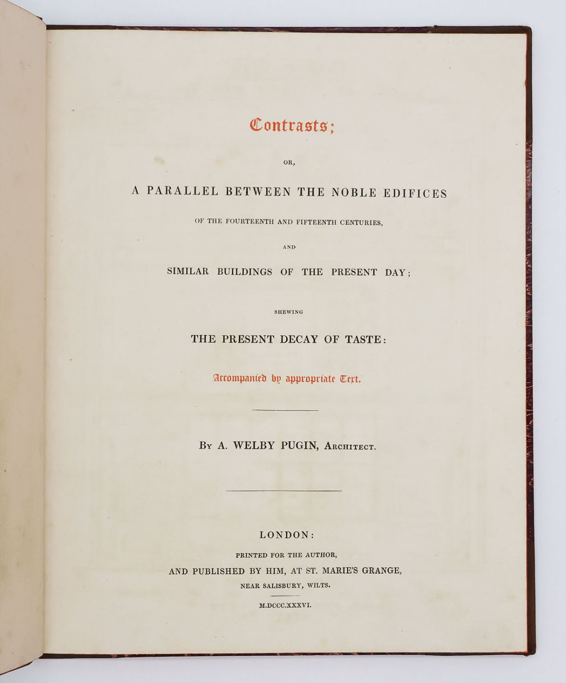 CONTRASTS; OR A PARRALLEL BETWEEN THE NOBLE EDIFICES OF THE FOURTEENTH AND FIFTEENTH CENTURIES, AND SIMILAR BUILDINGS OF THE PRESENT DAY; SHEWING THE PRESENT DECAY OF TASTE, -  image 4