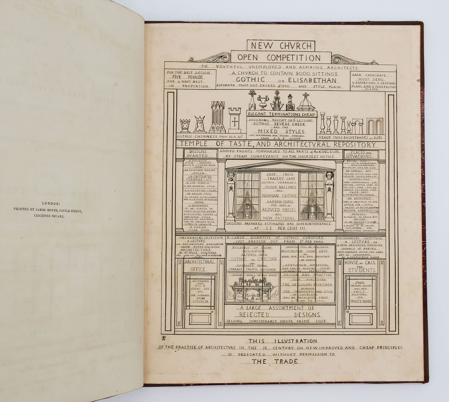 CONTRASTS; OR A PARRALLEL BETWEEN THE NOBLE EDIFICES OF THE FOURTEENTH AND FIFTEENTH CENTURIES, AND SIMILAR BUILDINGS OF THE PRESENT DAY; SHEWING THE PRESENT DECAY OF TASTE, -  image 5