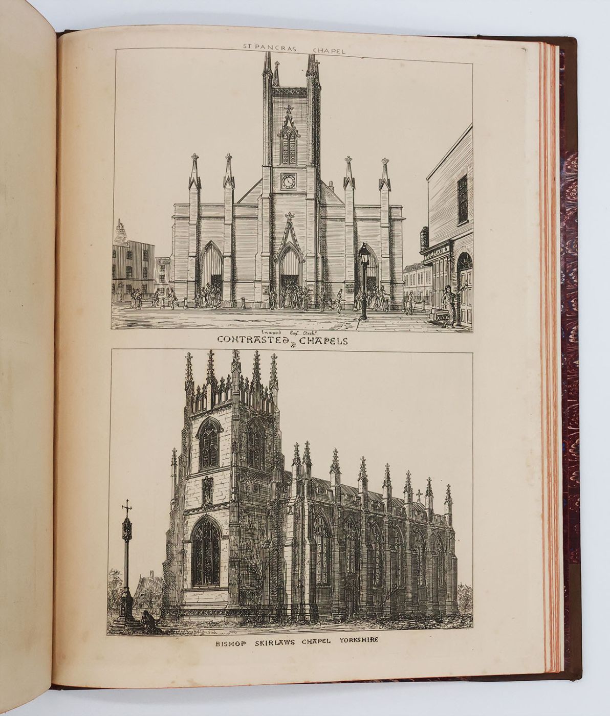 CONTRASTS; OR A PARRALLEL BETWEEN THE NOBLE EDIFICES OF THE FOURTEENTH AND FIFTEENTH CENTURIES, AND SIMILAR BUILDINGS OF THE PRESENT DAY; SHEWING THE PRESENT DECAY OF TASTE, -  image 7