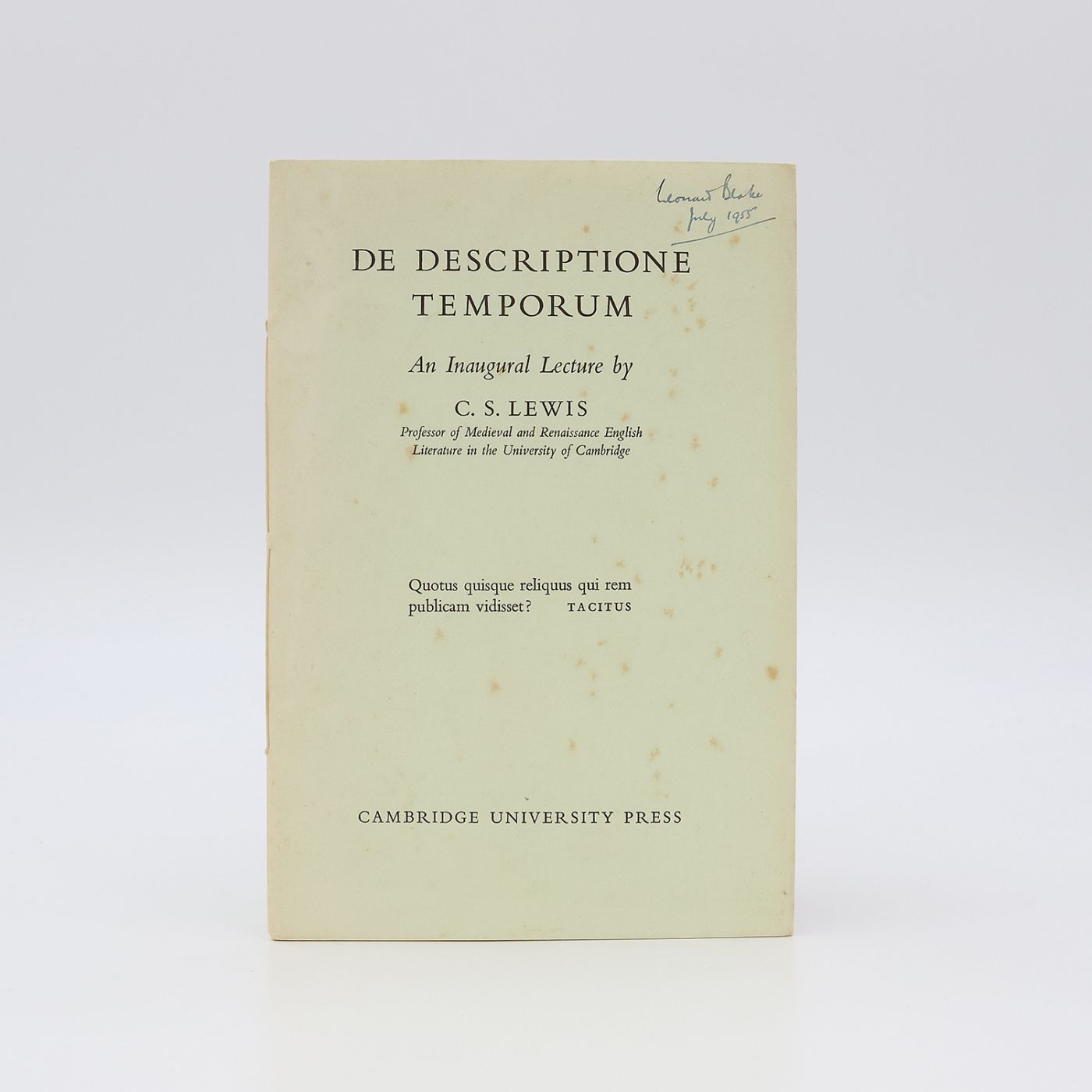 DE DESCRIPTIONE TEMPORUM -  image 1