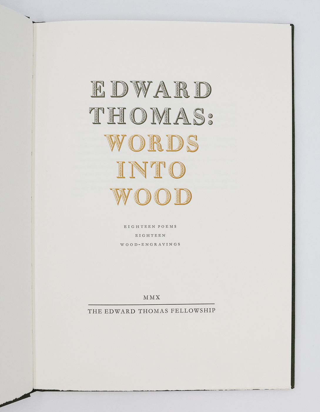 EDWARD THOMAS: WORDS INTO WOOD -  image 2
