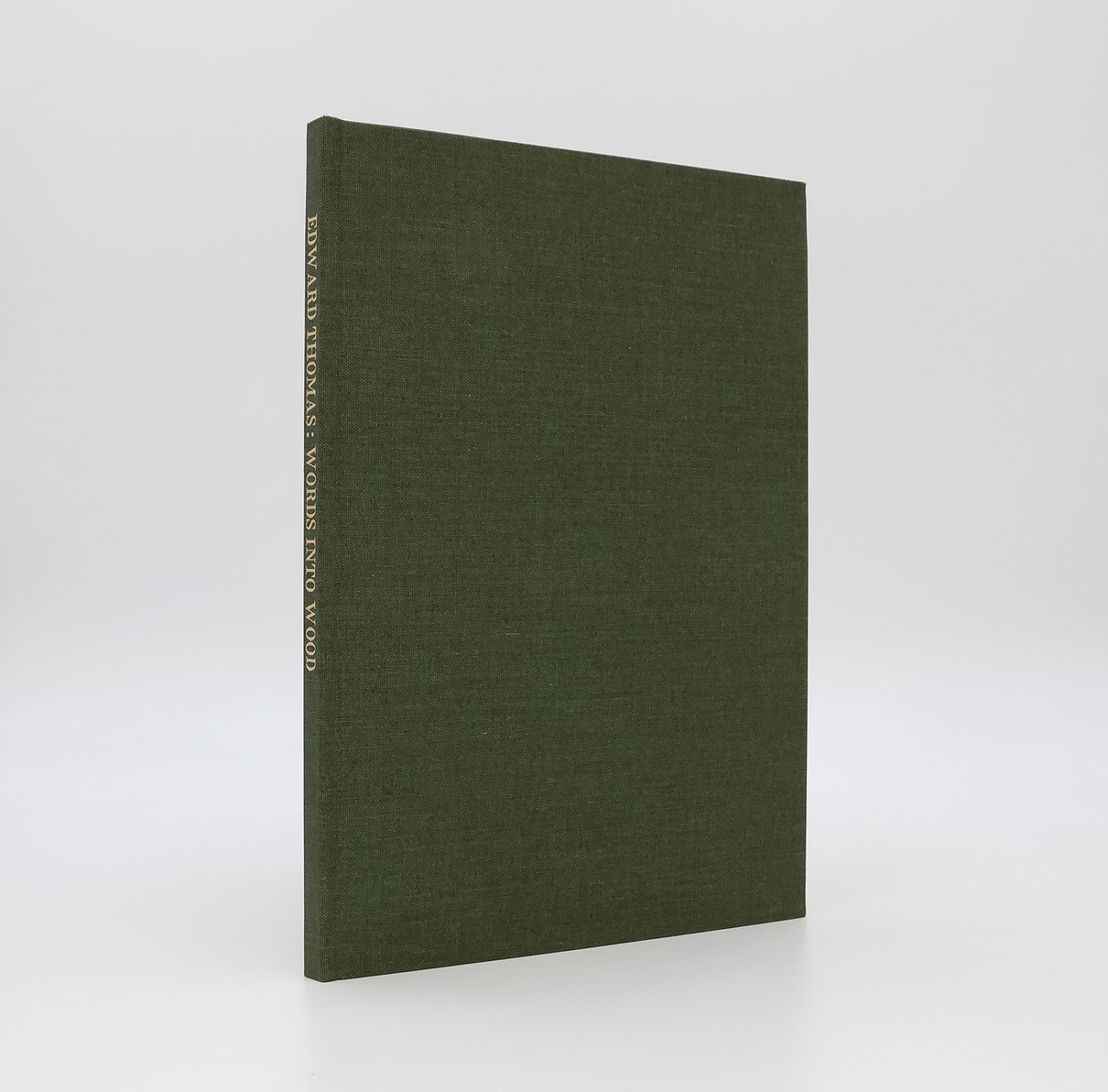 EDWARD THOMAS: WORDS INTO WOOD -  image 1