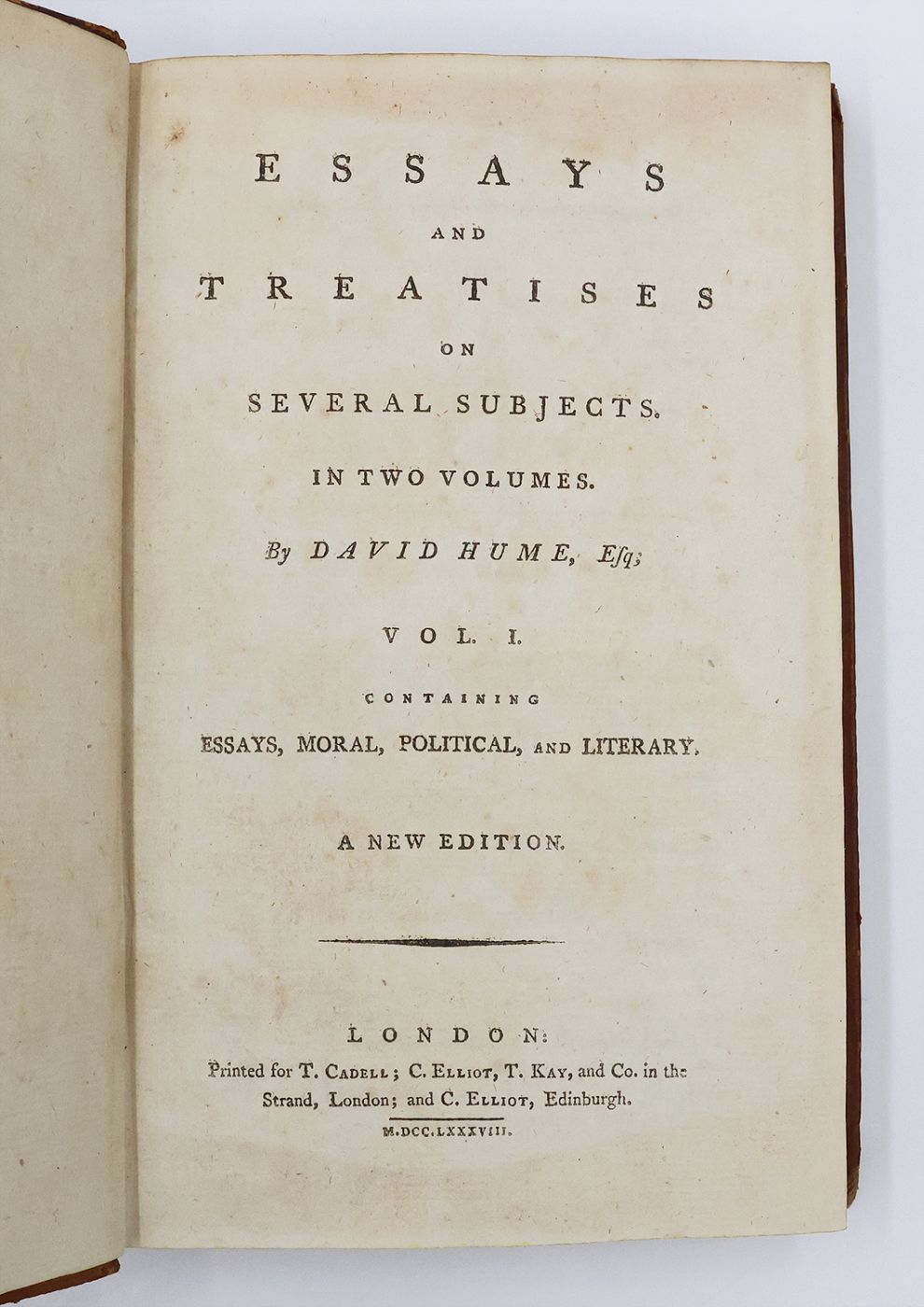 ESSAYS AND TREATISES ON SEVERAL SUBJECTS. -  image 6