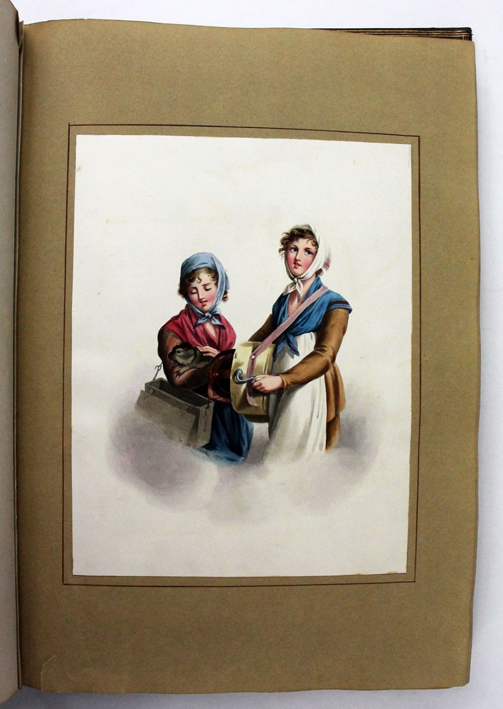 FINE REGENCY ALBUM OF WATERCOLOURS, DRAWINGS, OIL SKETCHES, AND ENGRAVINGS -  image 3