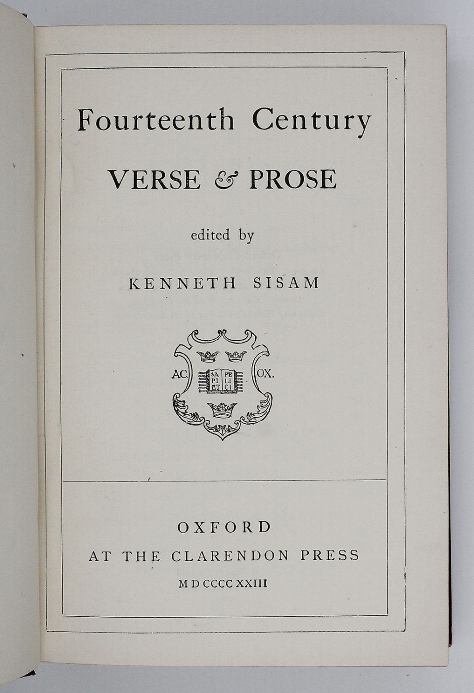 FOURTEENTH CENTURY VERSE AND PROSE with A MIDDLE ENGLISH VOCABULARY, -  image 5