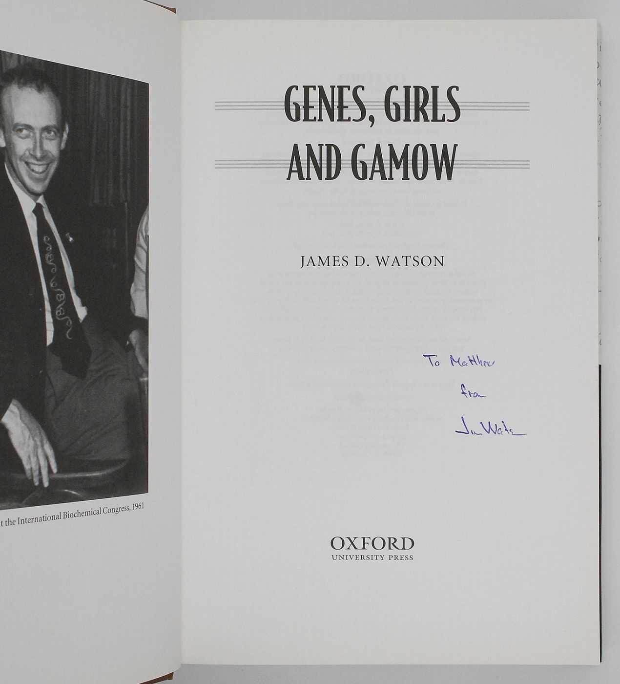 GENES, GIRLS AND GAMOW -  image 4