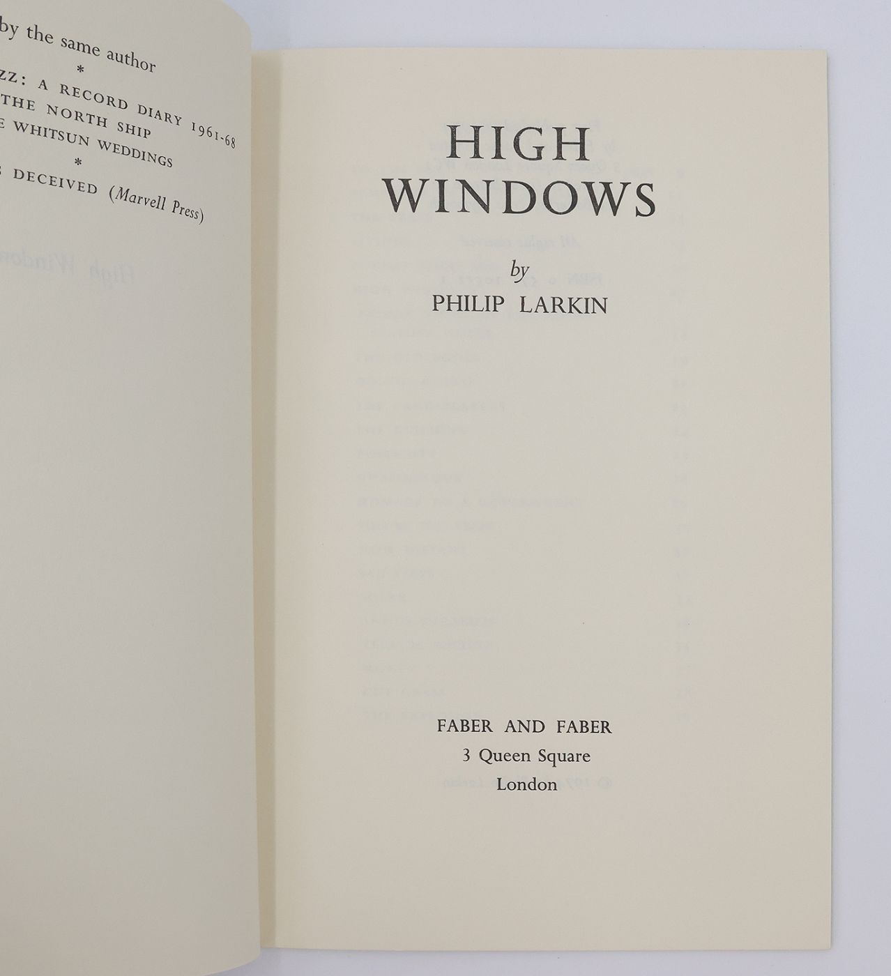 HIGH WINDOWS -  image 2
