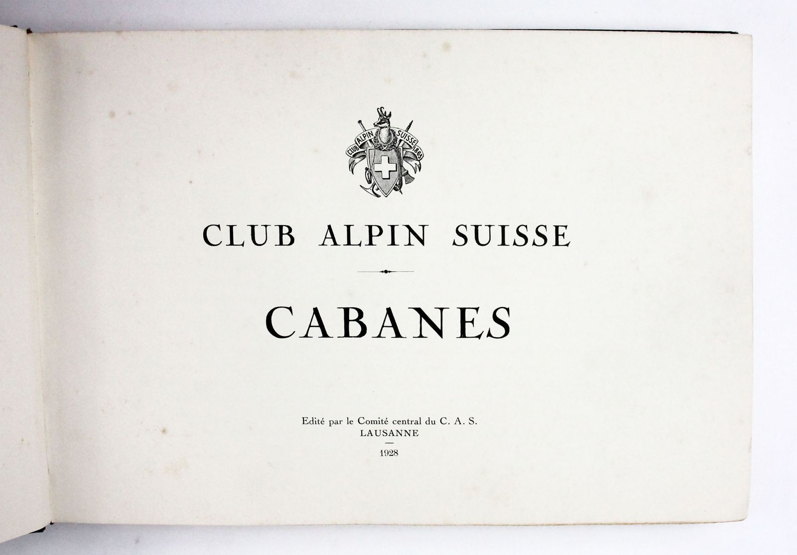 LES CABANES DU CLUB ALPIN SUISSE EN 1927 -  image 2