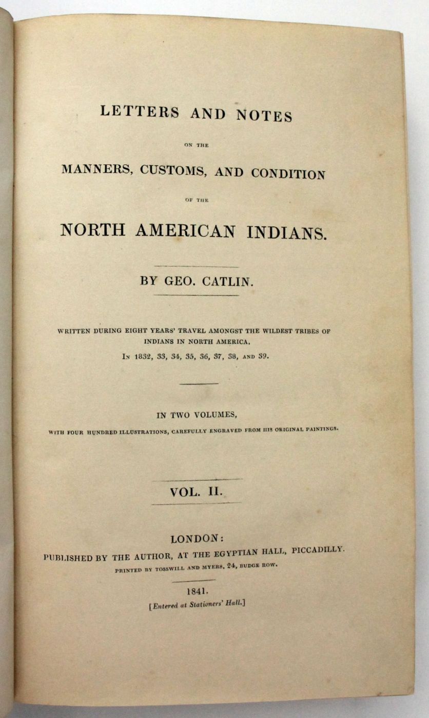 LETTERS AND NOTES ON THE MANNERS, CUSTOMS, AND CONDITION OF THE NORTH AMERICAN INDIANS. -  image 8