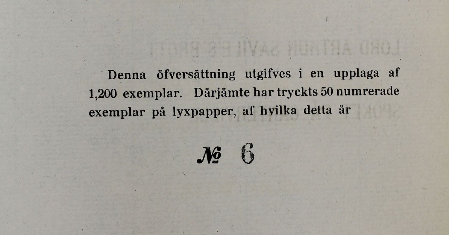 LORD ARTHUR SAVILE'S BROTT: En Studie Af Plikten; SPOKET PA CANTERVILLE: En Hylo-Idealistisk Saga. [Lord Arthur Savile's Crime and The Canterville Ghost] -  image 4