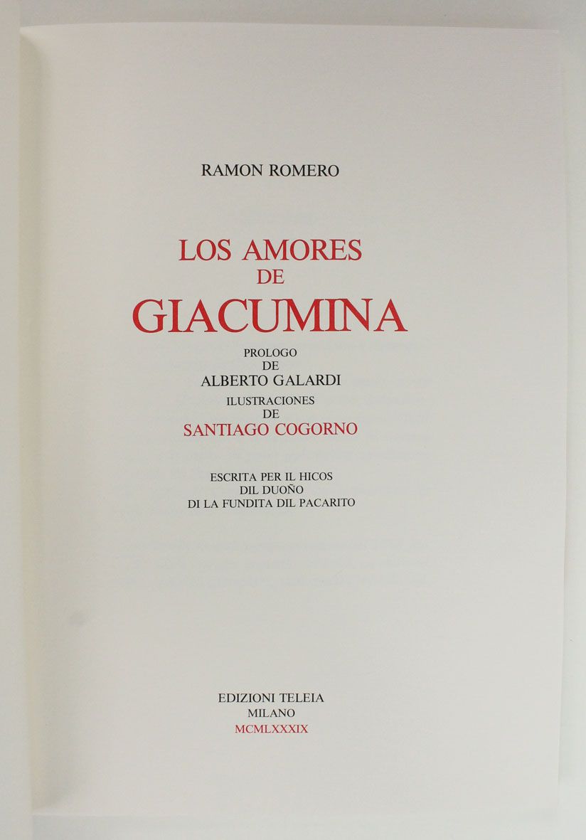 LOS AMORES DE GIACUMINA. -  image 2