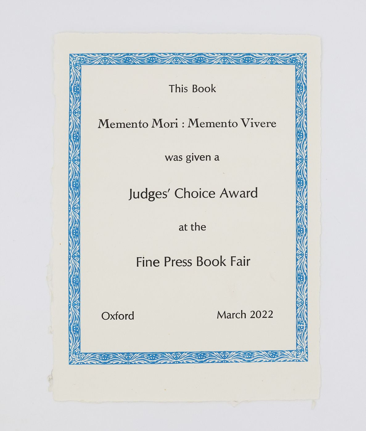 MEMENTO MORI : MEMENTO VIVERE -  image 12
