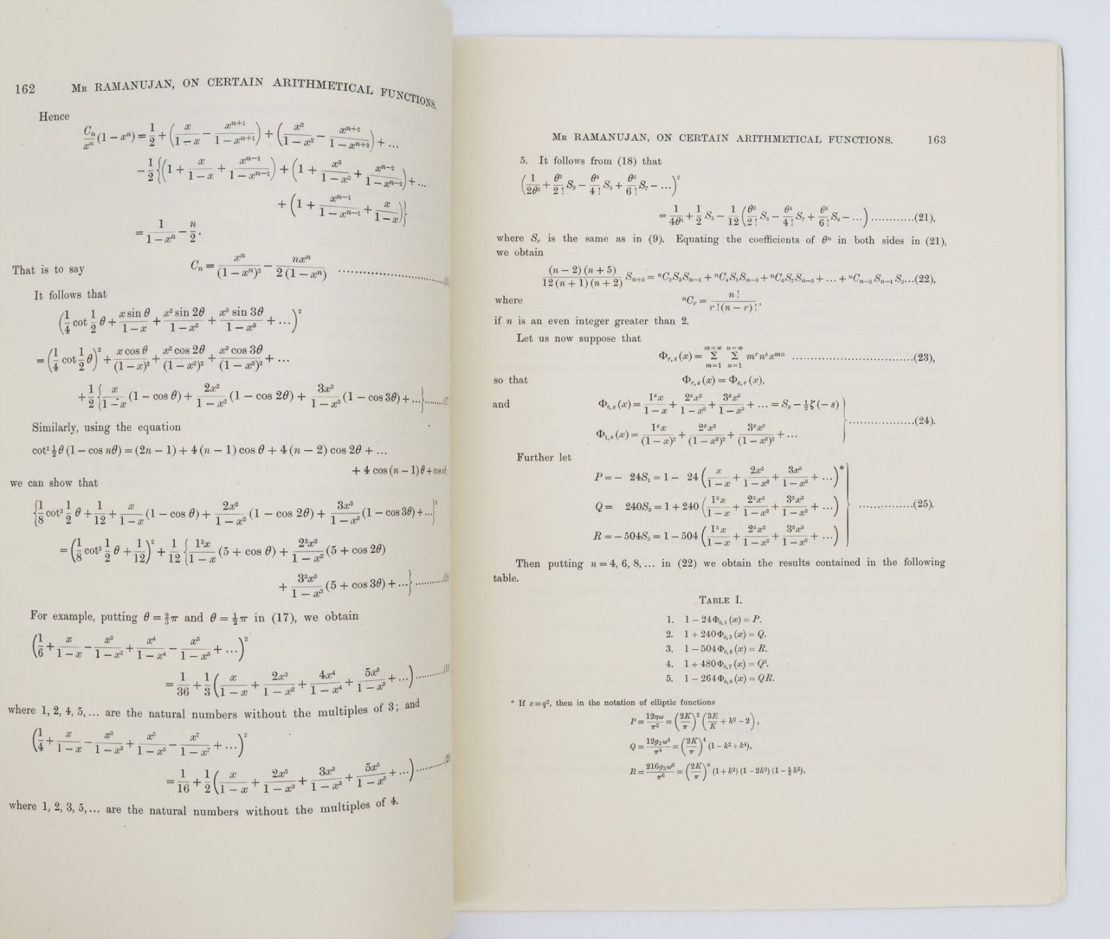 ON CERTAIN ARITHMETICAL FUNCTIONS: -  image 3