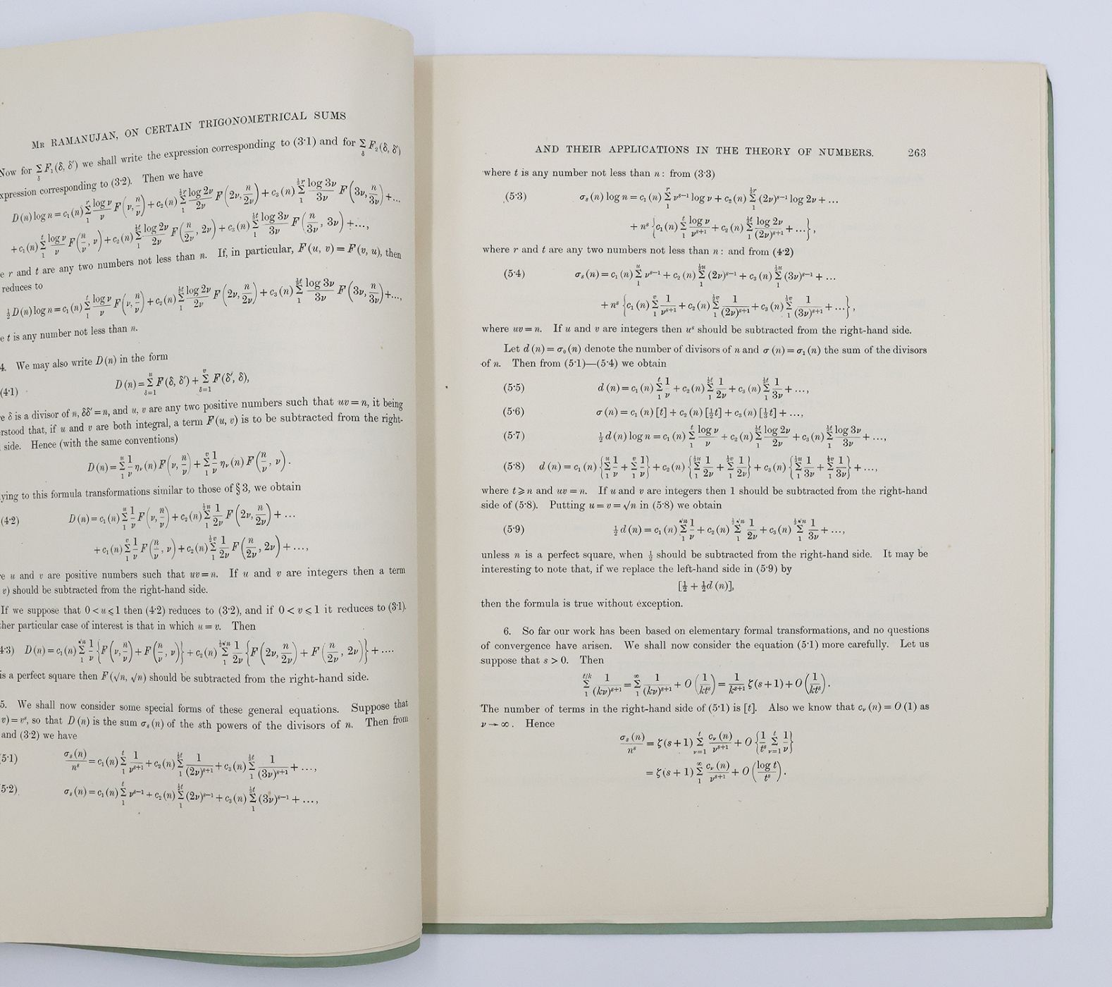 ON CERTAIN TRIGONOMETRICAL SUMS AND THEIR APPLICATIONS IN THE THEORY OF NUMBERS: -  image 4