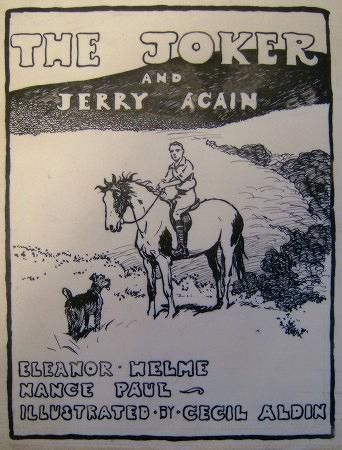 ORIGINAL ARTWORK for the dustwrapper of THE JOKER AND JERRY AGAIN by Eleanor Helme and Nance Paul -  image 1