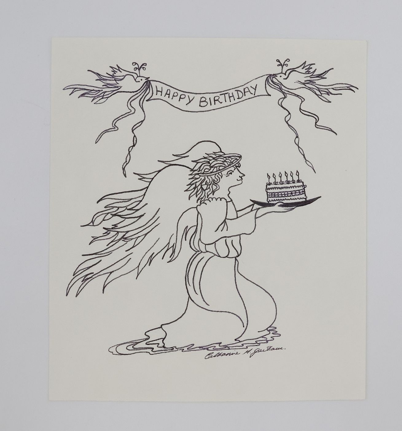 ORIGINAL ARTWORKS GIVEN TO JULIA MACRAE ON THE OCCASION OF HER 50TH BIRTHDAY AND THE 5TH ANNIVERSARY OF JULIA MACRAE BOOKS -  image 15