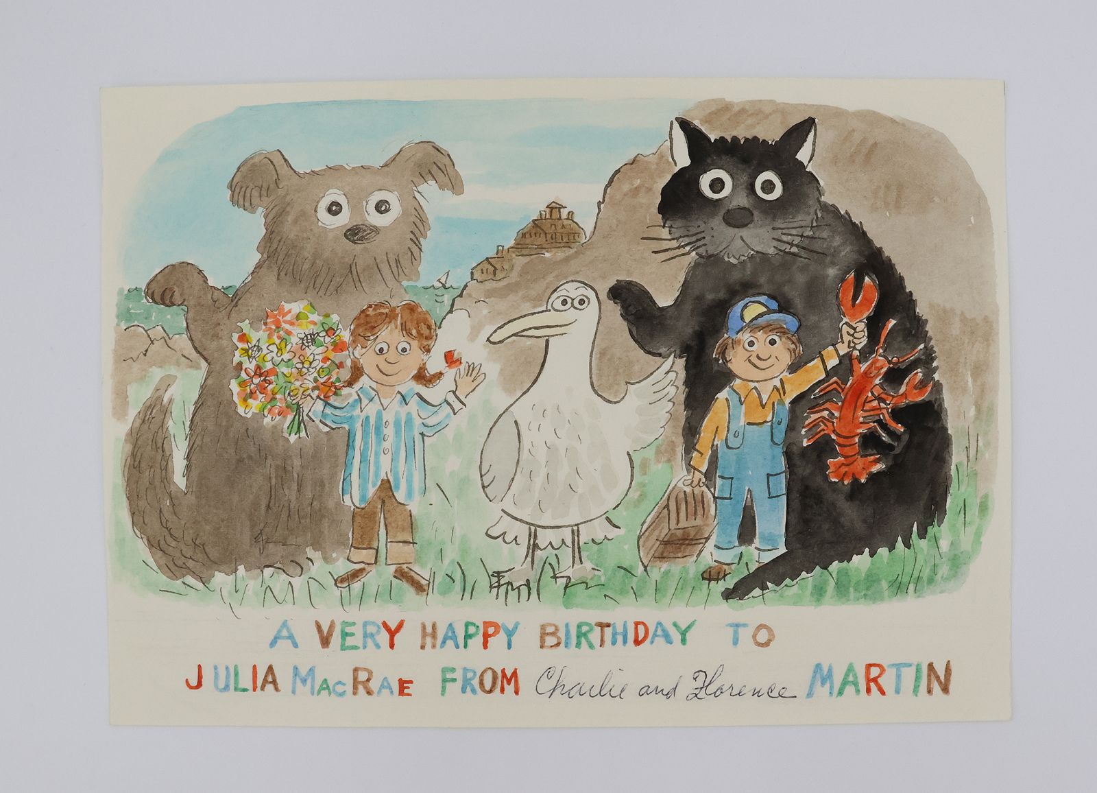 ORIGINAL ARTWORKS GIVEN TO JULIA MACRAE ON THE OCCASION OF HER 50TH BIRTHDAY AND THE 5TH ANNIVERSARY OF JULIA MACRAE BOOKS -  image 18