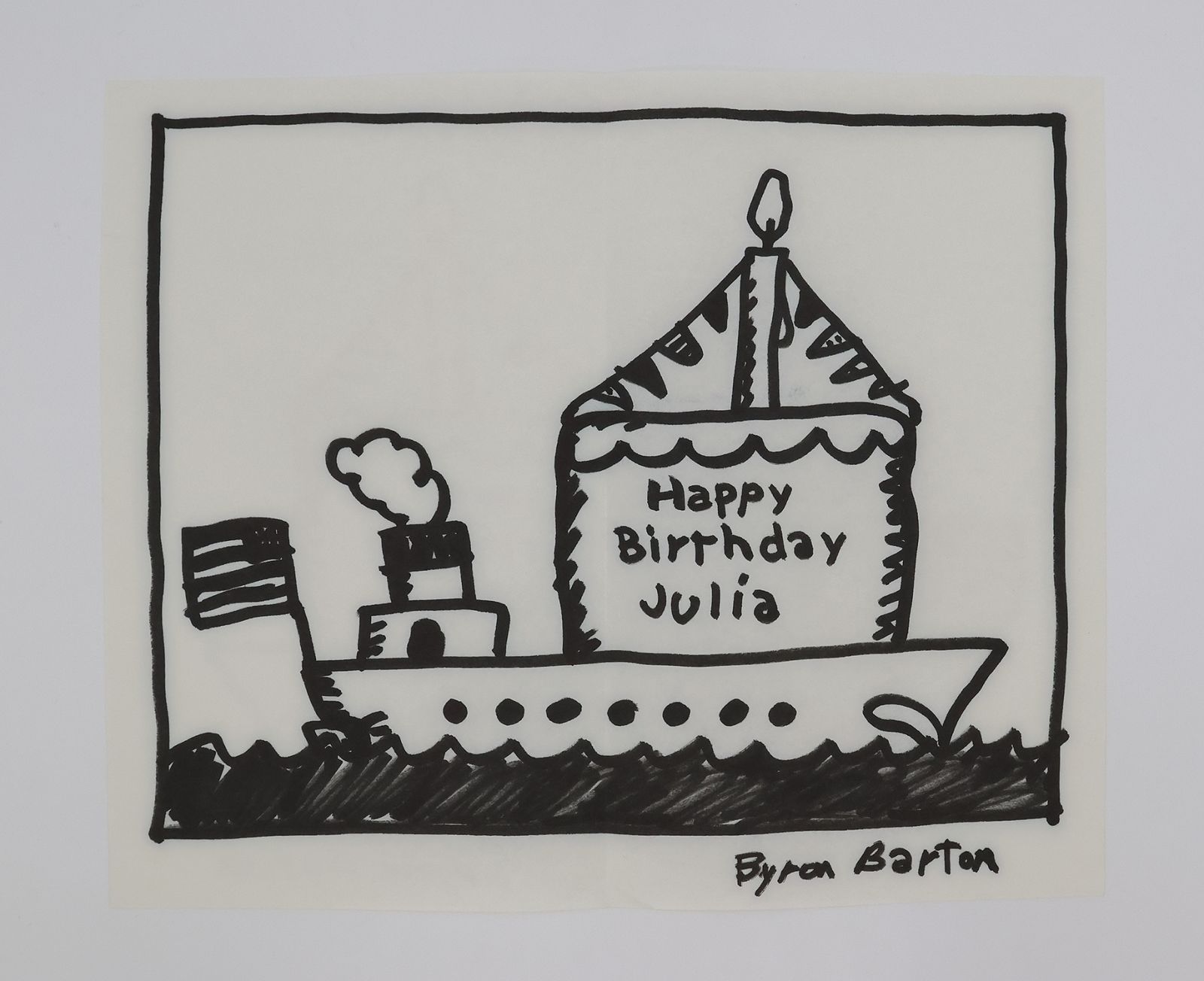 ORIGINAL ARTWORKS GIVEN TO JULIA MACRAE ON THE OCCASION OF HER 50TH BIRTHDAY AND THE 5TH ANNIVERSARY OF JULIA MACRAE BOOKS -  image 24
