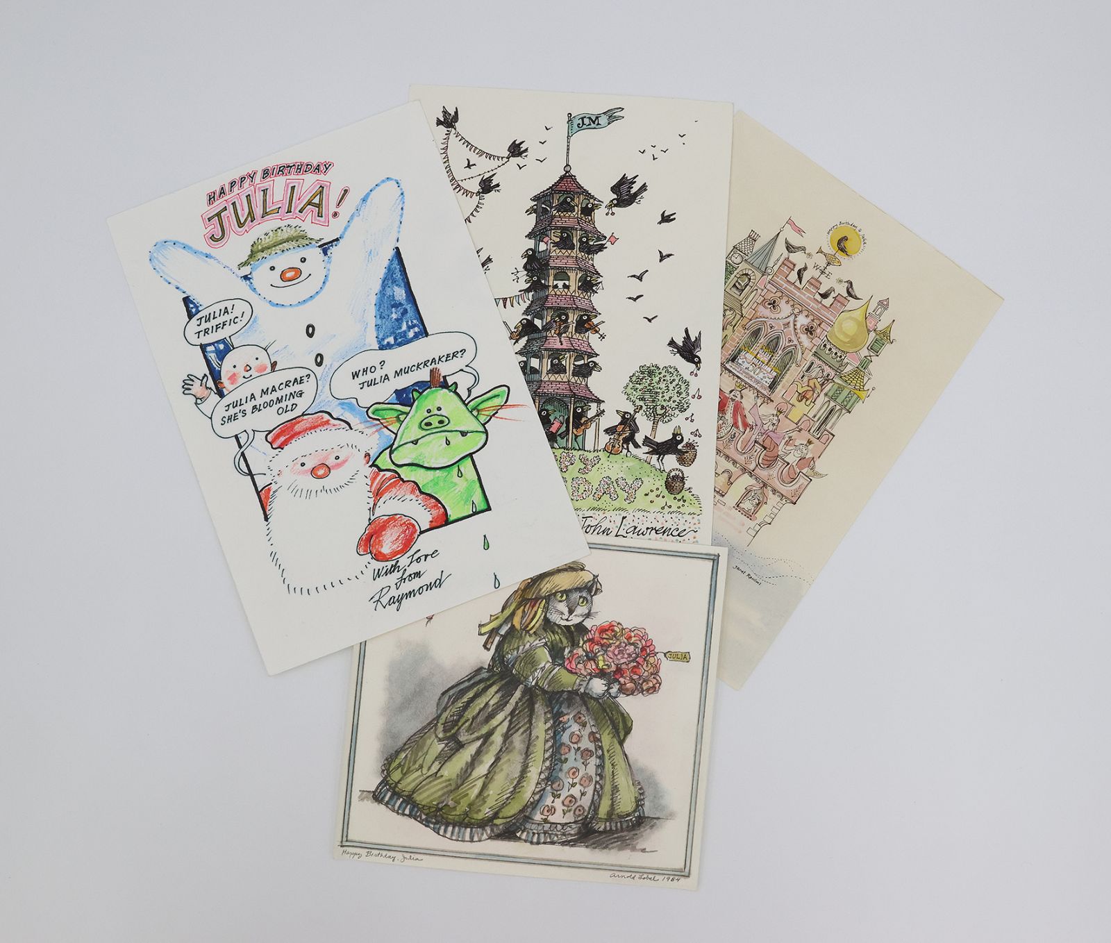 ORIGINAL ARTWORKS GIVEN TO JULIA MACRAE ON THE OCCASION OF HER 50TH BIRTHDAY AND THE 5TH ANNIVERSARY OF JULIA MACRAE BOOKS -  image 1