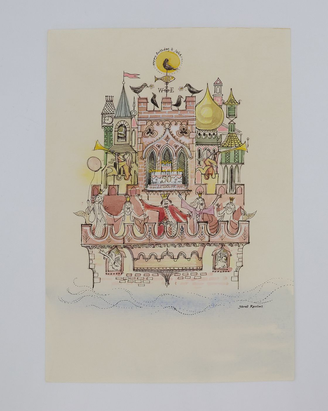 ORIGINAL ARTWORKS GIVEN TO JULIA MACRAE ON THE OCCASION OF HER 50TH BIRTHDAY AND THE 5TH ANNIVERSARY OF JULIA MACRAE BOOKS -  image 5