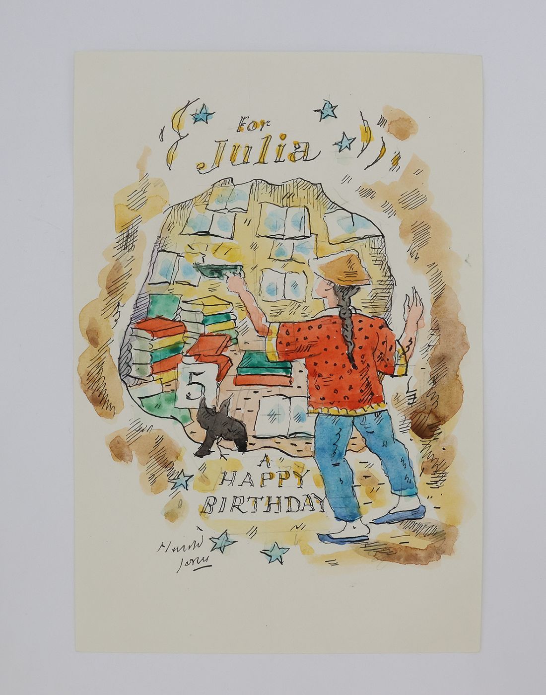 ORIGINAL ARTWORKS GIVEN TO JULIA MACRAE ON THE OCCASION OF HER 50TH BIRTHDAY AND THE 5TH ANNIVERSARY OF JULIA MACRAE BOOKS -  image 9