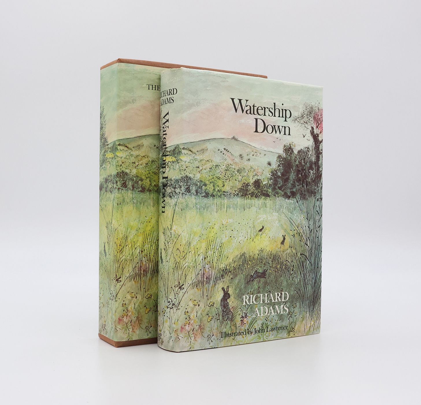 ORIGINAL WATERCOLOUR BY JOHN LAWRENCE ILLUSTRATING WATERSHIP DOWN [with] AN AUTHOR SIGNED, FIRST EDITION OF THE BOOK -  image 5