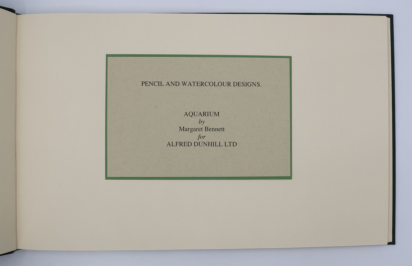 ORIGINAL WATERCOLOUR DESIGNS FOR DUNHILL 'AQUARIUM' BOXES AND HUMIDORS -  image 19