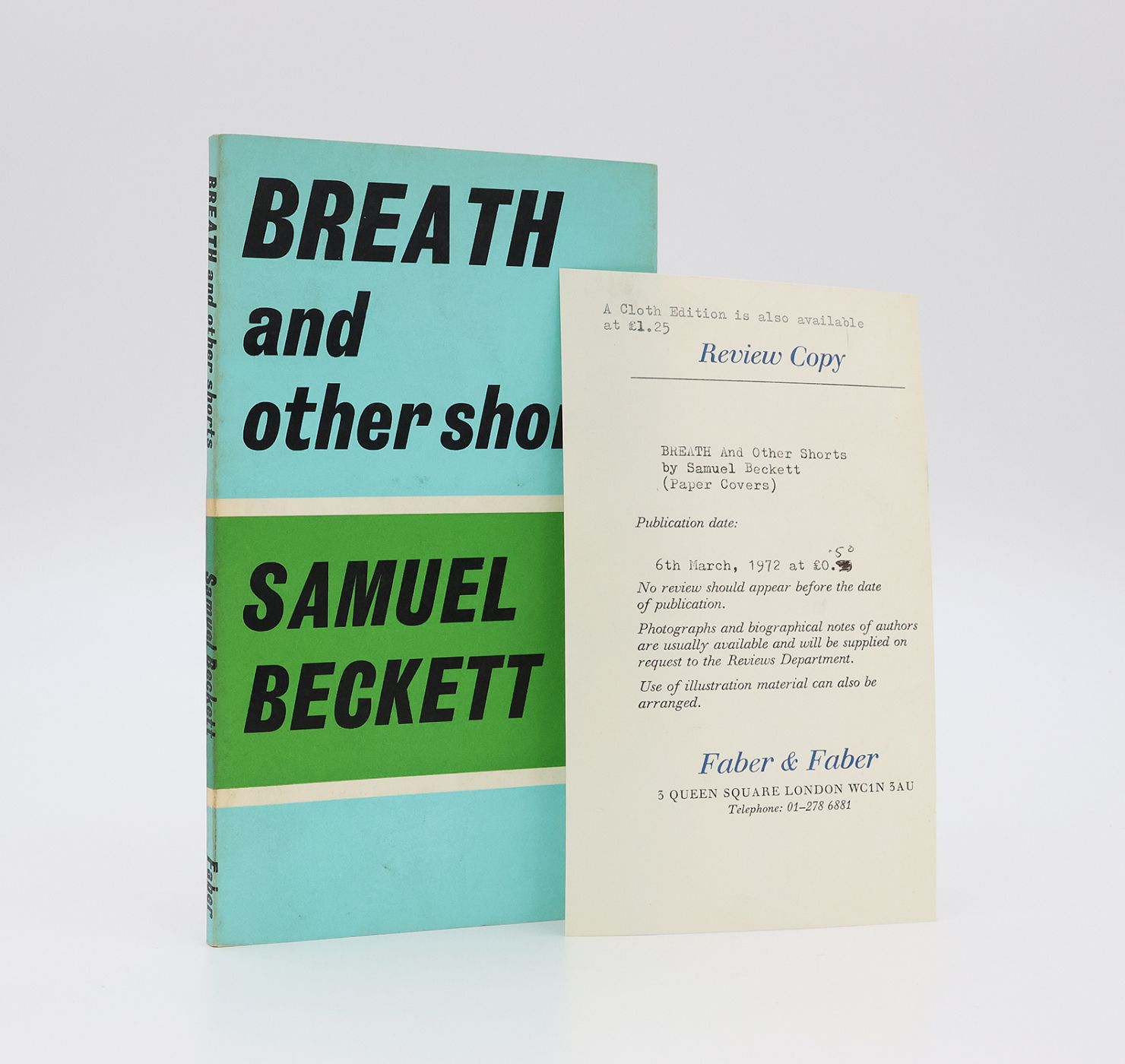 PLAY: AND TWO SHORT PIECES FOR RADIO [with] BREATH, AND OTHER SHORTS [with] WAITING FOR GODOT. -  image 4